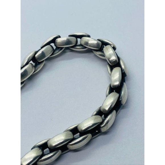 David Yurman Sterling Silver 925 ELONGATED BOX CHAIN BRACELET 8.25 - Picture 10 of 10
